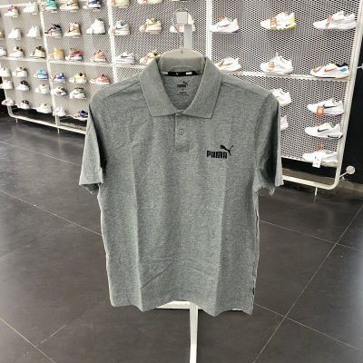 夏正品彪马PUMA简约LOGO舒适男款翻领运动休闲POLO短