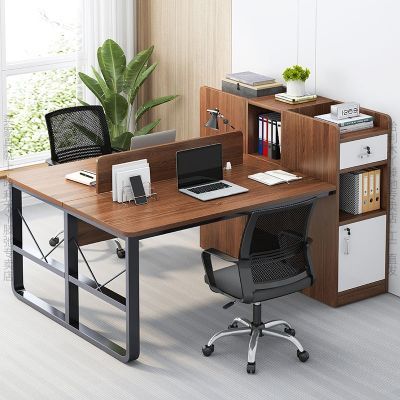 职员办公桌简约现代办公室员工工位简易2/4人位桌椅组合电脑桌
