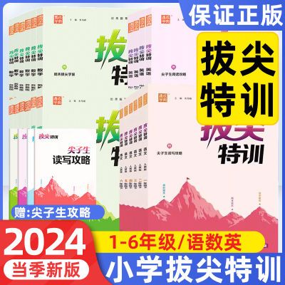 2024秋小学拔尖特训一二三四五六年级上册语文数学英语同步练