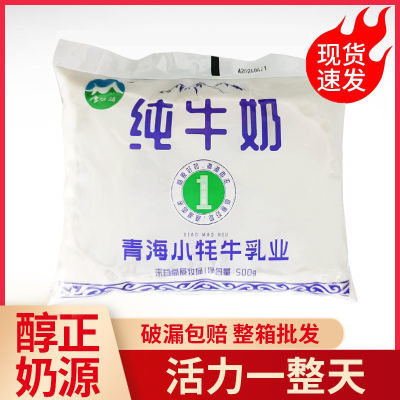 青海小牦牛一斤奶原香本味500g纯牛奶透明袋纯奶青海特产大袋