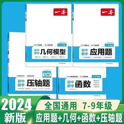 一本2024初中数学函数几何模型应用题七八九年中考数学计算