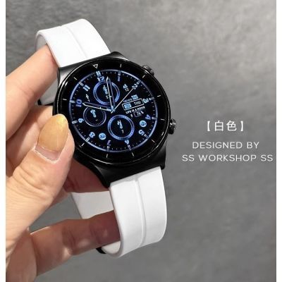 手表带22mm接口硅胶磁吸折叠扣表带适用华为watch4pro/watch3表带