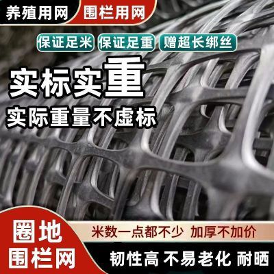 加厚塑料网超厚养殖网塑胶围栏网果园菜园圈地防护网格网玉米网