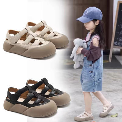 女童包头凉鞋2024夏季新款儿童凉鞋软底防滑宝宝运动凉鞋韩版