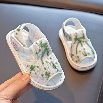 女宝宝手工布凉鞋1-5岁3儿童学步鞋童婴儿软底防滑千层底布鞋