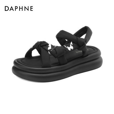 Daphne/达芙妮厚底凉鞋新款夏季爆款时尚外穿女鞋休闲百搭