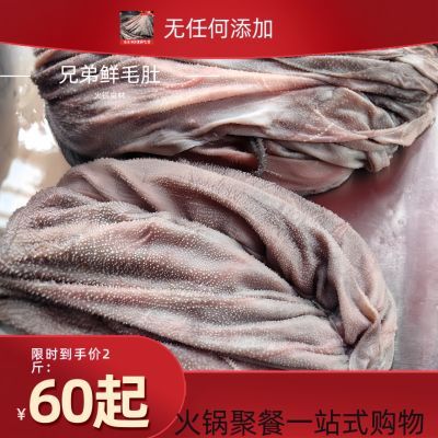 屠宰鲜毛肚(带底板带油)当天现杀火锅食材串串配菜80%以上固体