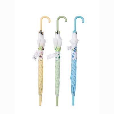 清新日系风透明磨砂系列时尚全自动长柄伞