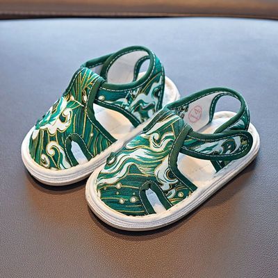 宝宝手工布凉鞋1-5岁3儿童学步男女童婴儿软底防滑千层底布鞋