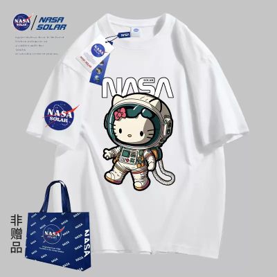 NASA联名款2024夏季新品短袖男女重磅大码潮牌情侣T恤L