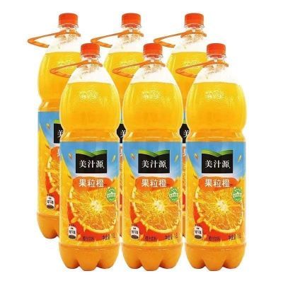 新日期 美汁源果粒橙饮料1.8L*4瓶果汁瓶装果肉橙汁正品包邮