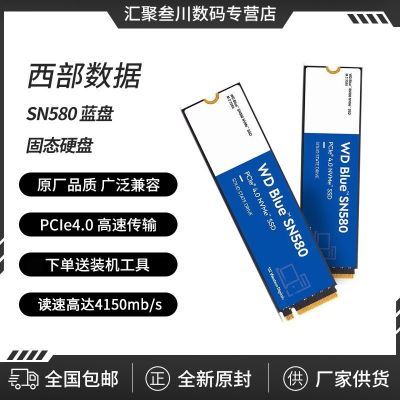 西部数据WD SN580 M.2 蓝盘高速游戏电竞组装电脑台式机固态硬盘 229元
