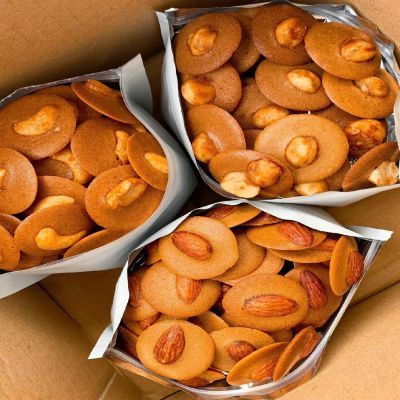 【日期新鲜】巴旦木红枣山药薄脆饼干坚果健康零食独立包装整箱