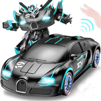 JJR/C遥控汽车变形车机器人男孩儿童玩具车遥控车赛车生日礼物