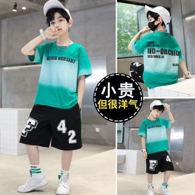 男童夏装中童潮流一整套新款短袖时尚韩版速干衣穿搭爆款夏天运动