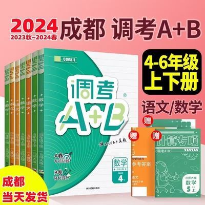 2024版调考A+B四五六年级上语文数学人教北师A卷专项训练B卷正版