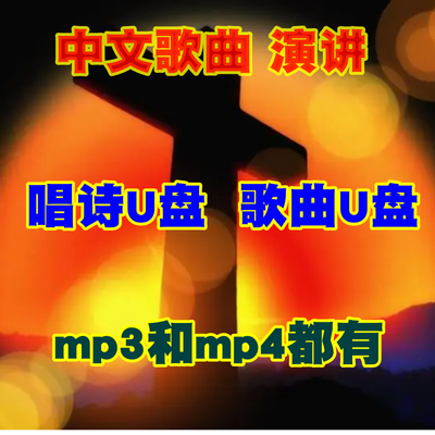 中文歌曲 唱诗歌 32G优盘  U盘