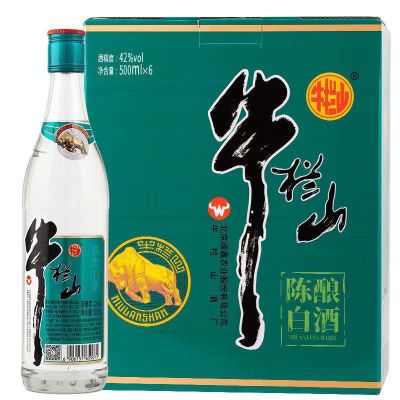 牛栏山二锅头陈酿脖标42度陈酿白酒500ML*6瓶装纯粮酿造