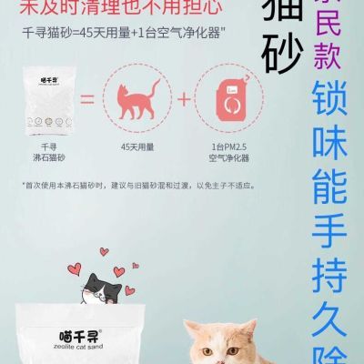 沸石猫砂3袋防臭强除臭5lb平替小佳更实惠除味包邮秒退种草小红书