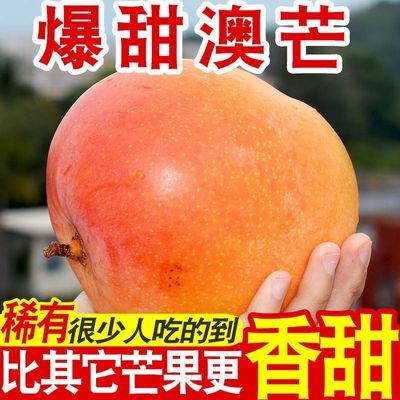 【精品】澳芒苹果芒彩虹芒爆甜新鲜应季水果特大果凯特青芒批发价