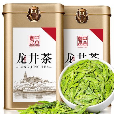中谷御品 茶叶 绿茶 2024新茶特级龙井茶明前嫩芽浓香型茶叶礼盒