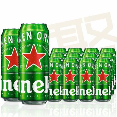 Heineken 喜力啤酒 罐装500ml_12听拉罐 整箱