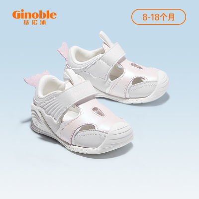 基诺浦夏季关键鞋男女宝凉鞋婴幼儿步前鞋宠爱系列舒适透气机能鞋