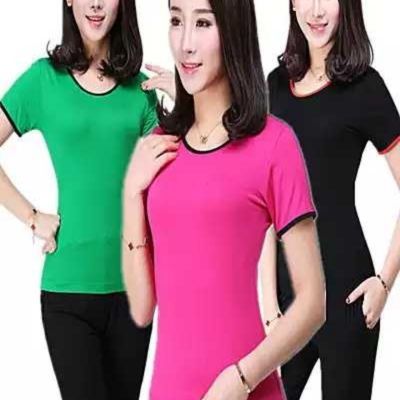 广场舞服装春夏秋新款圆领长袖打底上衣跳舞衣服舞莫代尔舞蹈上衣