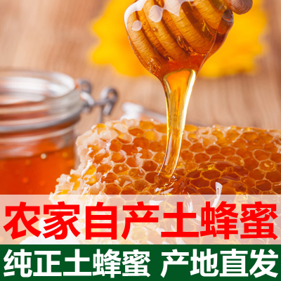 农家土蜂蜜】纯正天然正宗蜂蜜纯蜂蜜百花蜜山花蜂蜜原生态土蜂蜜