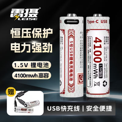 雷摄5号4100mWh超大容量1.5V恒压typec充电锂电池数码相机血压计