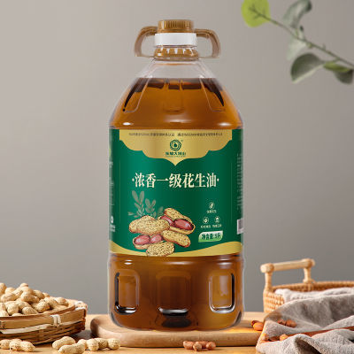 东旭大别山一级 物理压榨纯花生油食用植物油无添加5L