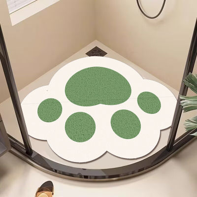 卡通浴室地垫卫生间洗澡专用镂空透水地毯淋浴粗厕所冲凉房可裁剪