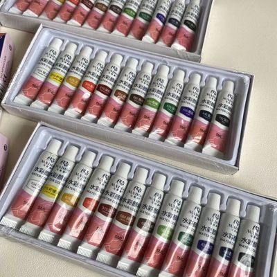 6盒共72支马蒂斯水彩颜料水洗绘画用品工具学生美术专用大师级