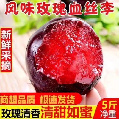 灵宝寺河山风味玫瑰红心李子3斤/5斤新鲜水果香甜纯甜好吃包邮