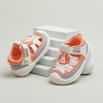 小溜宝夏季凉鞋婴童学步鞋0-2-4岁宝宝男女小童软底透气幼儿