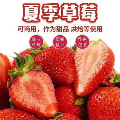 【新客立减】新鲜四季商用草莓蛋糕糖葫芦果酱整箱大果10斤批发