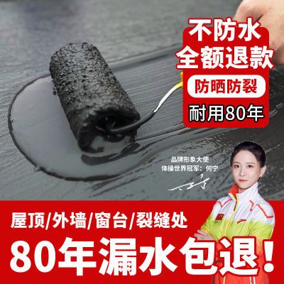 屋顶永久性补漏王防水胶裂缝渗水防水建材楼房农村屋顶防水涂料