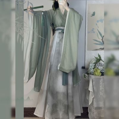 【青衫客】泽芷原创汉服女南北朝大袖儒一片式齐腰破裙显瘦春秋季