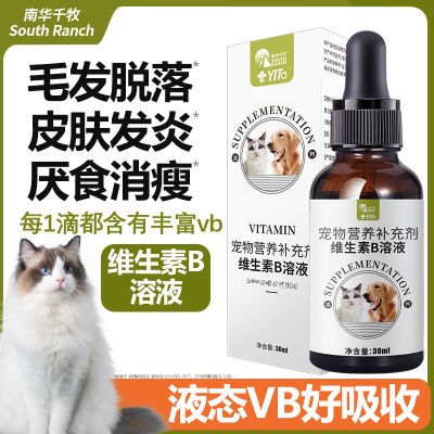 猫咪维生素B溶液口炎皮炎掉毛脱毛狗狗复合维生素B溶液宠物维生素