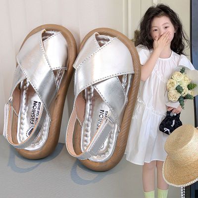 儿童包头凉鞋2024夏季新款女童时尚韩版沙滩鞋男童小女孩罗马鞋潮