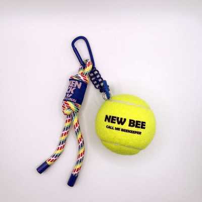 张之臻NEW BEE 2024新网球周边签名运动纪念彩色挂绳包挂网球挂件