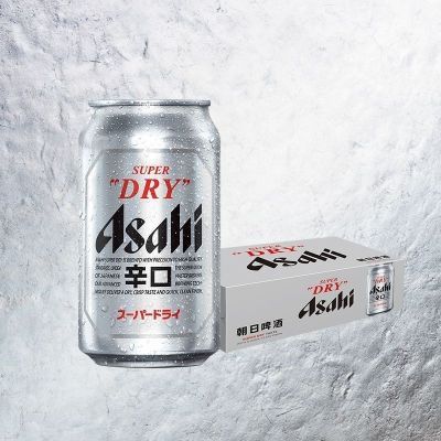 国产Asahi/朝日辛口超爽啤酒330ml听装易拉罐装日式啤