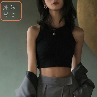 辣妹短款打底吊带女外背心夏季新款无袖设计感小众外穿运动上衣女