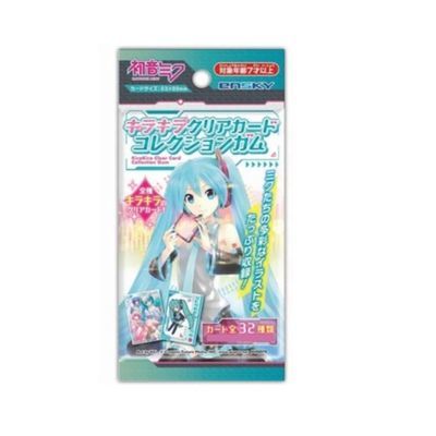 正版日谷Ensky 初音miku 闪光透明卡 限定特典