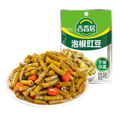 【临期】吉香居泡椒豇豆52g/80g袋酸辣下饭菜即食开味佐餐螺蛳粉