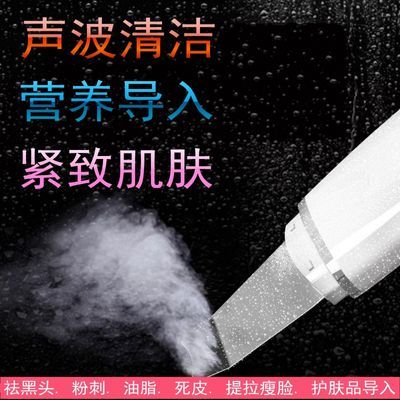 超声波雾化去黑头粉刺黑头铲面部微电提拉肌肤毛孔清洁洗脸美容仪