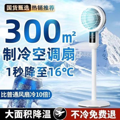 2024新款制冷电风扇家用智能空气循环落地扇立式静音遥控索尼