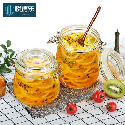 密封罐玻璃瓶带盖家用食品储物罐腌制瓶子泡菜柠檬百香果蜂蜜罐子