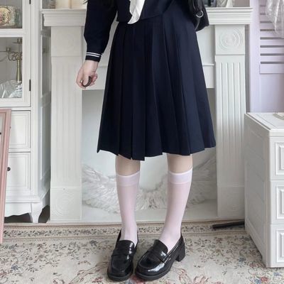 【薇薇菲】正版日系不良JK制服长裙正统学生半身裙调节扣定位线百褶裙优惠商品图片