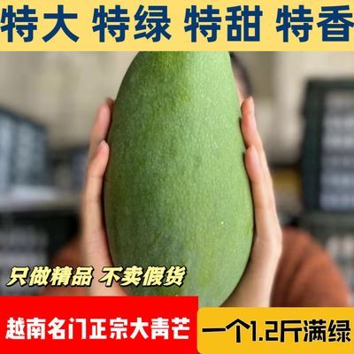 现发越南大青芒8斤精品特甜进口新鲜特大核薄无丝多汁香甜礼盒